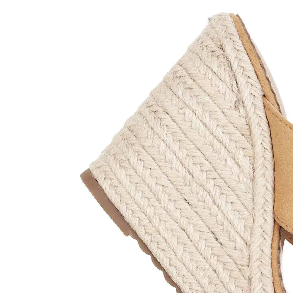 Sexy High Wedges Heels Slippers For Women Ladies Faux Suede Slides Summer Shoes Woman Female Hemp Sole Platforms Slippers Shoes
Sexy High Wedges Heels Slippers For Women Ladies Faux Suede Slides Summer Shoes Woman Female Hemp Sole Platforms Slippers Shoes