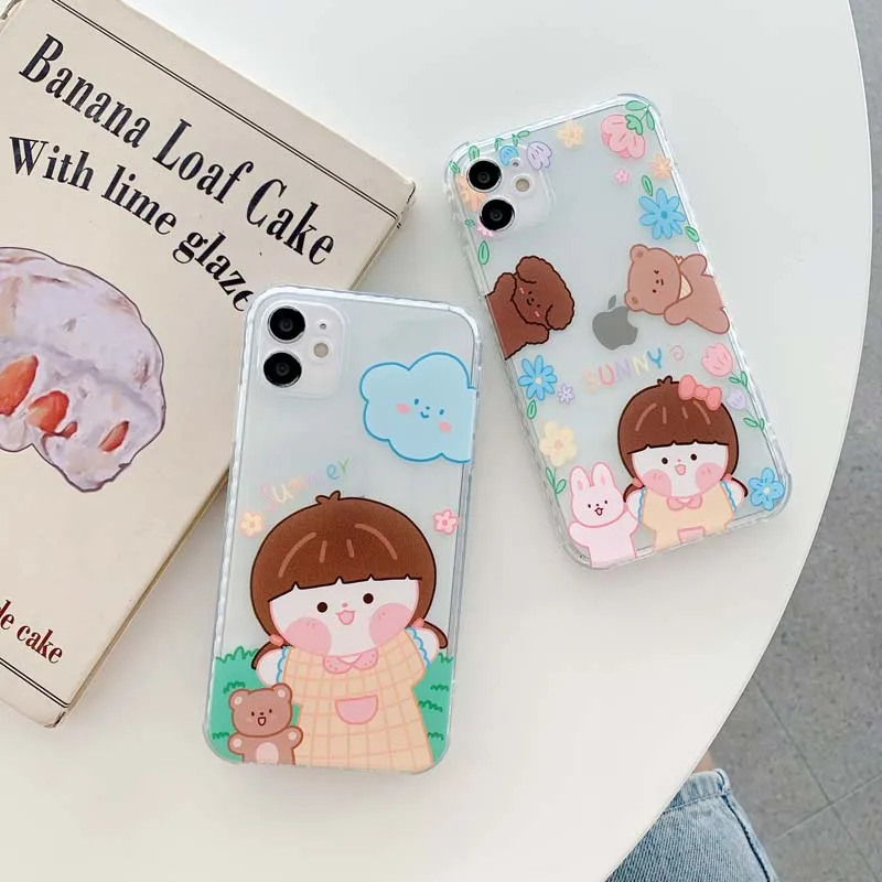 Luxury Cute Transparent Shockproof Case for iPhone 11 Pro 12 Mini X s XR XS Girl Cloud Phone Coque Silicone Cover 8 Plus 7 Cases
Luxury Cute Transparent Shockproof Case for iPhone 11 Pro 12 Mini X s XR XS Girl Cloud Phone Coque Silicone Cover 8 Plus 7 Cases