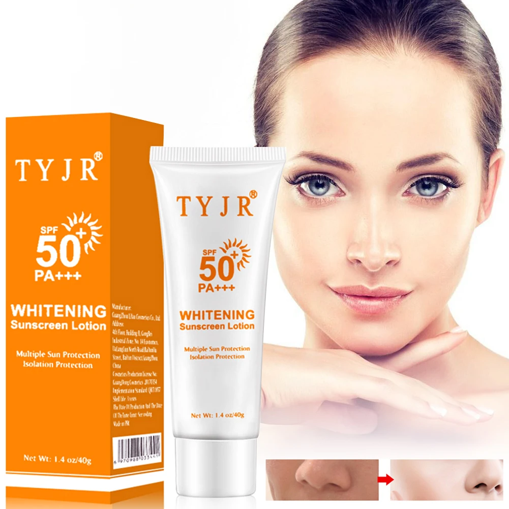 40g Sunscreen Cream Facial Skin Care Sunscreen Cream Spf Max Oil Free Radical Scavenger Anti Oxidant SPF50PA+ Body Hydrating
40g Sunscreen Cream Facial Skin Care Sunscreen Cream Spf Max Oil Free Radical Scavenger Anti Oxidant SPF50PA+ Body Hydrating
