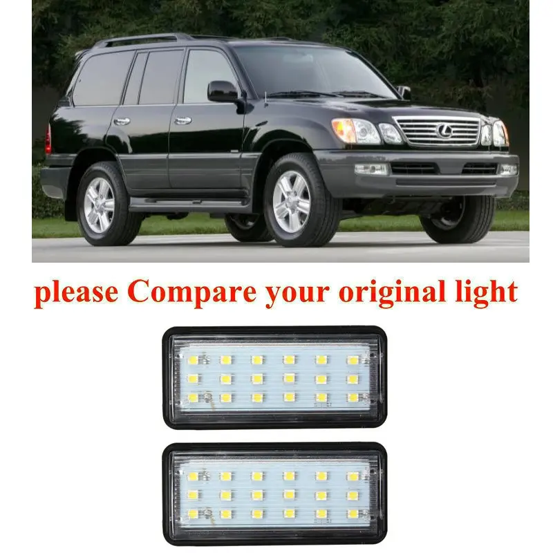Автомобильные аксессуары, 2 шт., лампа светильник освещения номерного знака для 98-07 Lexus LX470 (UZJ100) canbus, без ошибок
Автомобильные аксессуары, 2 шт., лампа светильник освещения номерного знака для 98-07 Lexus LX470 (UZJ100) canbus, без ошибок