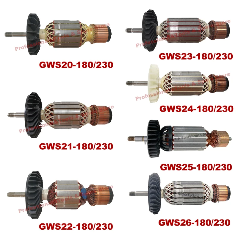 Роторный якорь для угловой шлифовальной машины Bosch GWS20, 21, 22, 23, 24, 25, 26-180/230, 220 В переменного тока
Роторный якорь для угловой шлифовальной машины Bosch GWS20, 21, 22, 23, 24, 25, 26-180/230, 220 В переменного тока