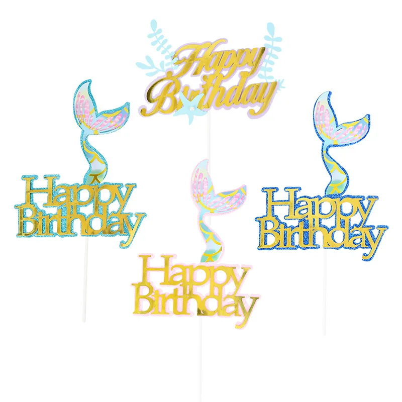 1pcs Glitter Happy Birthday Letter Cake Topper Mermaid Theme Party Cupcake Decoration Dessert Toppers Baby Shower Decor Supplies
1pcs Glitter Happy Birthday Letter Cake Topper Mermaid Theme Party Cupcake Decoration Dessert Toppers Baby Shower Decor Supplies