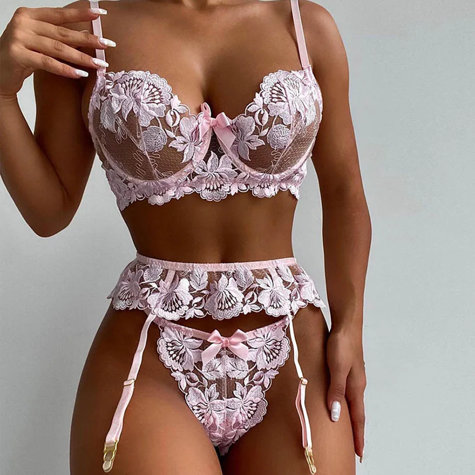Sexy Bra And Panties Set Lingerie Lace Transparent Erotic Brief Sets G-Strings Thongs Intimates Costumes Women Sexy Underwear
Sexy Bra And Panties Set Lingerie Lace Transparent Erotic Brief Sets G-Strings Thongs Intimates Costumes Women Sexy Underwear
