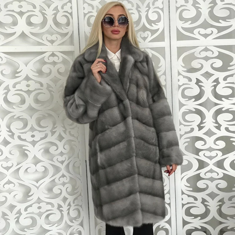 BFFUR Winter Women 2021 Fashion Real Mink Fur Coat High Quality Long Length Full Pelt Mink Fur Coats Vintage Luxury Coat Lapel
BFFUR Winter Women 2021 Fashion Real Mink Fur Coat High Quality Long Length Full Pelt Mink Fur Coats Vintage Luxury Coat Lapel