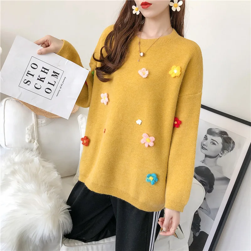 Women Sweater Autumn Winter Knitted Blossom Casual Female's Knitting Japan Lazy Style Sweater Pullover Long Sleeves A73
Women Sweater Autumn Winter Knitted Blossom Casual Female's Knitting Japan Lazy Style Sweater Pullover Long Sleeves A73