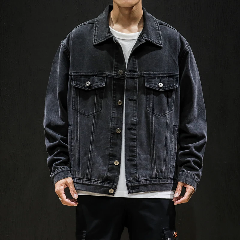 Outwear Casual Jeans Jackets Denim Oversize BLACK For Men'S Spring Autumn Pocket Fashion Design 2022
Outwear Casual Jeans Jackets Denim Oversize BLACK For Men'S Spring Autumn Pocket Fashion Design 2022
