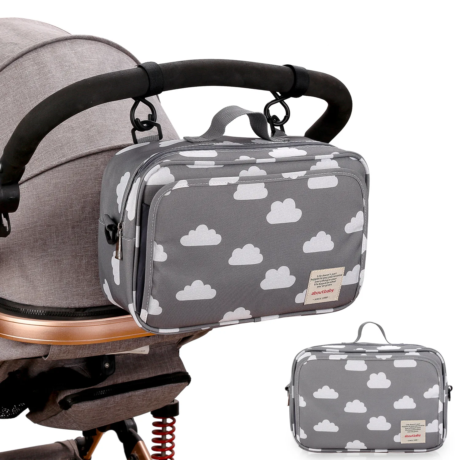 

Новая стильная водонепроницаемая сумка для подгузников, Вместительная дорожная сумка для мамы, многофункциональные сумки-органайзеры для ...
