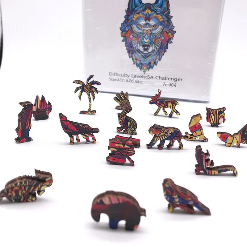 Jigsaw Puzzle Games Wood Toys Animals Difficulty Fox Cat Lion Wolf Each Piece Is Cartoon For Adults Kids
Jigsaw Puzzle Games Wood Toys Animals Difficulty Fox Cat Lion Wolf Each Piece Is Cartoon For Adults Kids