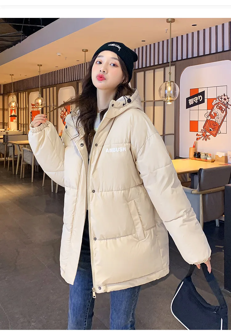 Beardon Women Winter Autumn Jacket Cotton Padded Hooded Oversized Loose Female Thick Coat Short Solid Casual Women's Parkas
Beardon Women Winter Autumn Jacket Cotton Padded Hooded Oversized Loose Female Thick Coat Short Solid Casual Women's Parkas