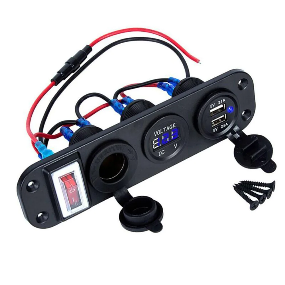 Voltmeter Car charger Digital Inner Interior With Switch Auto Cigarette Lighter Dual USB
Voltmeter Car charger Digital Inner Interior With Switch Auto Cigarette Lighter Dual USB