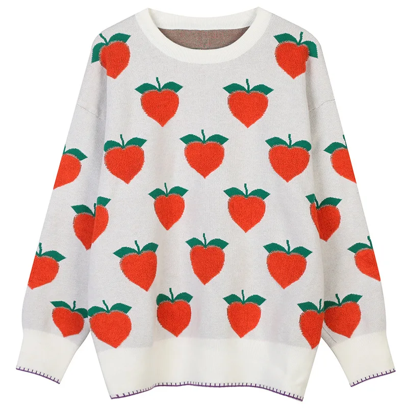 Fall Winter Pullover Sweater Women Clothing O-Neck Long Sleeve Print Knitted Casual Loose Women Sweaters
Fall Winter Pullover Sweater Women Clothing O-Neck Long Sleeve Print Knitted Casual Loose Women Sweaters