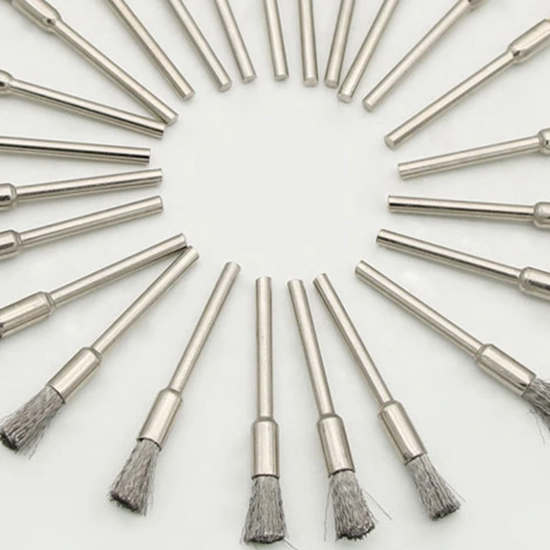 44 Pieces Mini Wire Brush Wheel Cup Brass Steel Wire Brush Set 1/8inch (3mm) Shank For Power Rotary Tools Polishing
44 Pieces Mini Wire Brush Wheel Cup Brass Steel Wire Brush Set 1/8inch (3mm) Shank For Power Rotary Tools Polishing