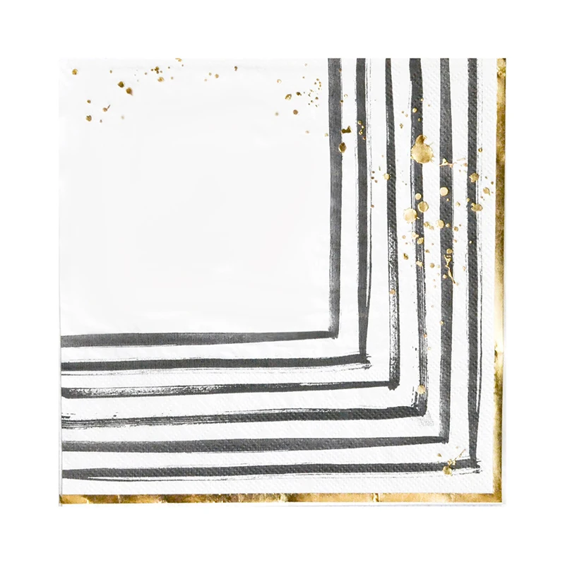 Black and White Striped Tableware 8pcs Large Brush Paper Plates Small Dishes Cups 16pcs Napkins Birthday Wedding Party Supplies
Black and White Striped Tableware 8pcs Large Brush Paper Plates Small Dishes Cups 16pcs Napkins Birthday Wedding Party Supplies