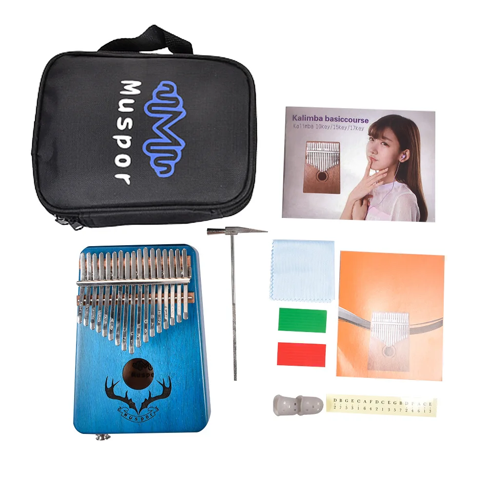 17 Keys Kalimba Calimba Thumb Piano Mbira Muspor Musical Instrument High Quality Mahogany Body With Accessory
17 Keys Kalimba Calimba Thumb Piano Mbira Muspor Musical Instrument High Quality Mahogany Body With Accessory