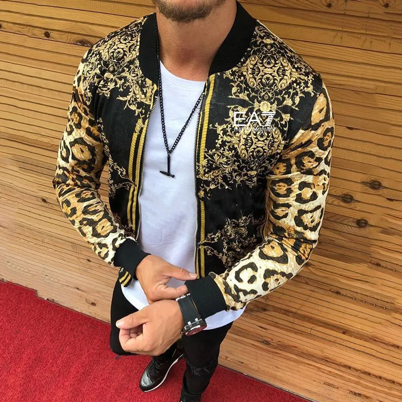Men Bomber Print Slim-Fitting Leopard Print Crew-Neck Casual Jacket Coat Male Cross-Border European And American Men's Autumn
Men Bomber Print Slim-Fitting Leopard Print Crew-Neck Casual Jacket Coat Male Cross-Border European And American Men's Autumn