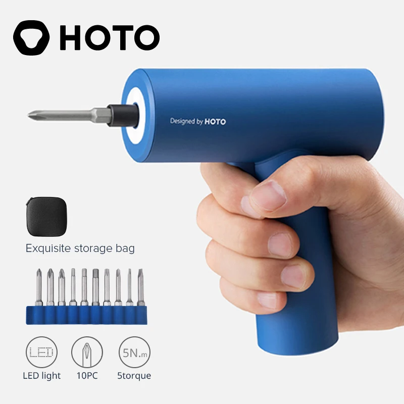 HOTO Cordless Screwdriver 3.6V Li-ion Battery Electric Screwdriver Power Drill Screwdriver for DIY Woodworking 10PC S2 Bits Set 
HOTO Cordless Screwdriver 3.6V Li-ion Battery Electric Screwdriver Power Drill Screwdriver for DIY Woodworking 10PC S2 Bits Set