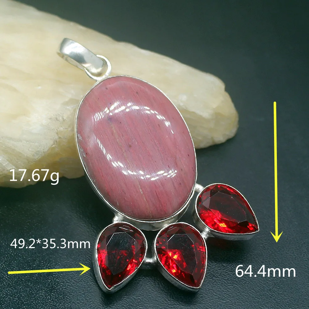 Gemstonefactory ювелирные изделия большая акция 925 Silver Beauty Родохрозит красный гранат