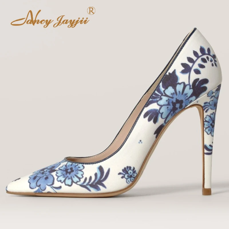 White Floral Stilettos Pumps Woman Super High Thin Heels Pointed Toe Slip On Large Size 30 33 Ladies Female Dress Shoes Elegant
White Floral Stilettos Pumps Woman Super High Thin Heels Pointed Toe Slip On Large Size 30 33 Ladies Female Dress Shoes Elegant