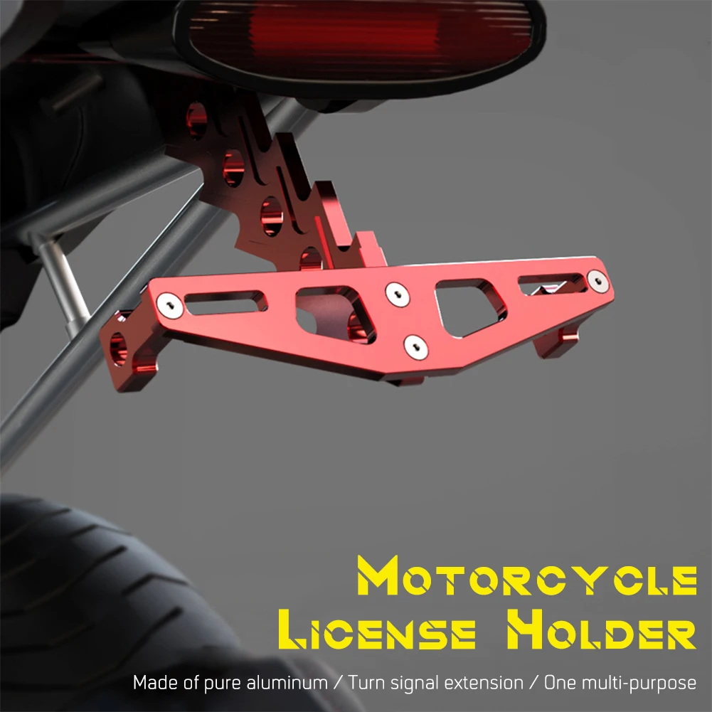 Universal Motorcycle Rear License Plate Mount Holder Frame CNC Aluminum Alloy Colorful Motorbike Scooter Number Plate Holder
Universal Motorcycle Rear License Plate Mount Holder Frame CNC Aluminum Alloy Colorful Motorbike Scooter Number Plate Holder