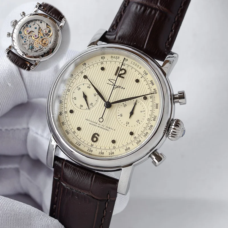 SUGESS Chronograph Mechanical Sapphire Men's Watch Relogio Masculino Pilot Watch Religio Masculino Montre Homme Watches for Men
SUGESS Chronograph Mechanical Sapphire Men's Watch Relogio Masculino Pilot Watch Religio Masculino Montre Homme Watches for Men
