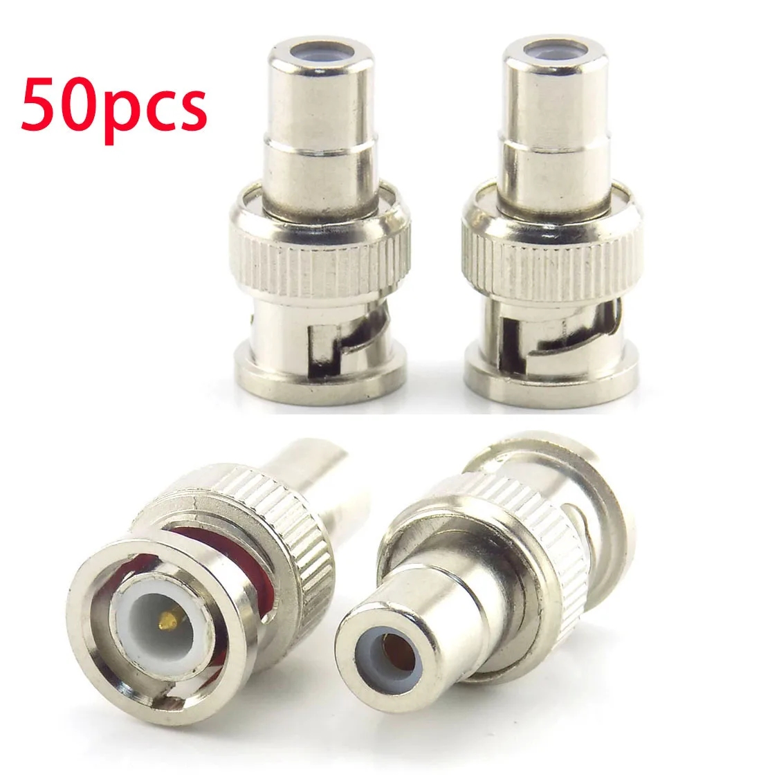 50pcs BNC male TO RCA female Plug COAX Adapter Connector Adapter F/M Couple for CCTV Video Camera Security System W17
50pcs BNC male TO RCA female Plug COAX Adapter Connector Adapter F/M Couple for CCTV Video Camera Security System W17