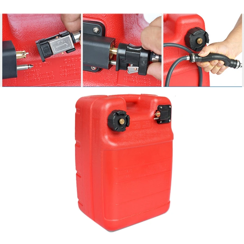 

24L Marine Portable Plastic Fuel Tank Storage Container Anti-Static Outboard Engine Tank for Yamaha Boat Car Truck