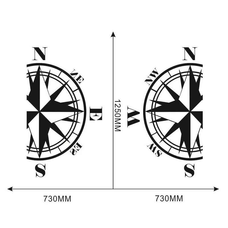 Car Body Compass Decal Auto Vinyl Sticker Black for Caravan Travel Trailer Camper Van Universal
Car Body Compass Decal Auto Vinyl Sticker Black for Caravan Travel Trailer Camper Van Universal