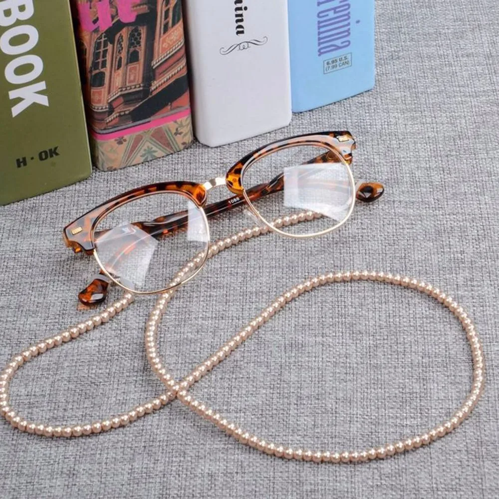 1Pc Fashion Women Eyeglasses Chains Handmade Imitation Pearl Beaded Neck Reading Glasses Strap Eyeglass Lanyards Cord Holder 
1Pc Fashion Women Eyeglasses Chains Handmade Imitation Pearl Beaded Neck Reading Glasses Strap Eyeglass Lanyards Cord Holder