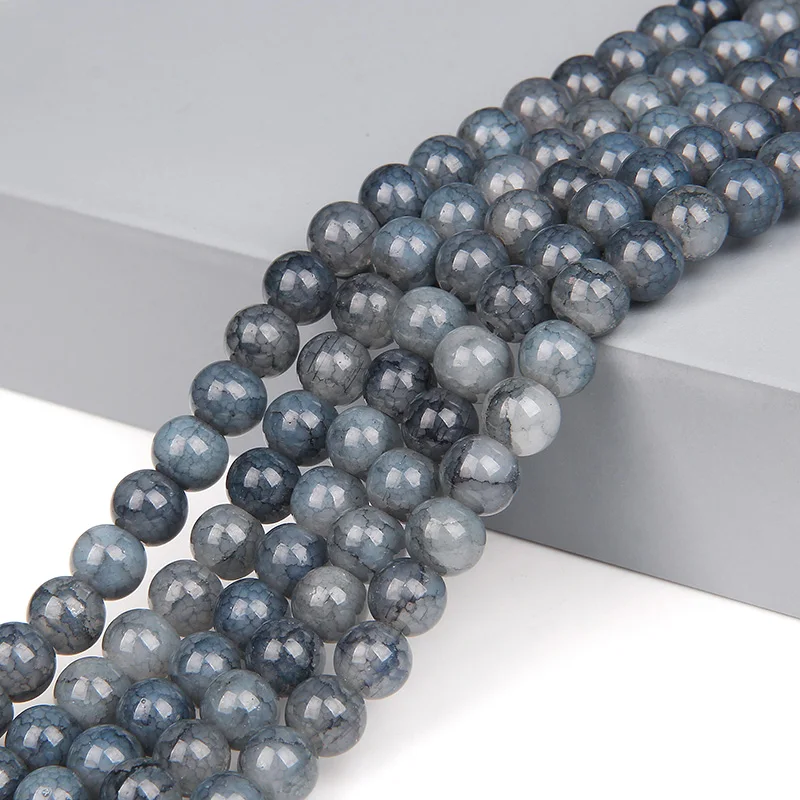 Fashion Trend Natural Agates Beads 8MM Cracked Agate Stone Bead Labradorite Grey Blue Beaded For Jewelry Making Supply Handmade
Fashion Trend Natural Agates Beads 8MM Cracked Agate Stone Bead Labradorite Grey Blue Beaded For Jewelry Making Supply Handmade