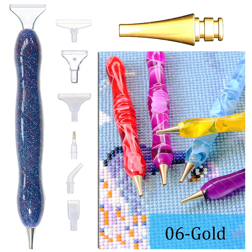 New 5D DIY Diamond Painting Tool Resin Point Drill Pen With Metal Point Drill Pen Heads And Replaceable Multi Placer Tip
New 5D DIY Diamond Painting Tool Resin Point Drill Pen With Metal Point Drill Pen Heads And Replaceable Multi Placer Tip