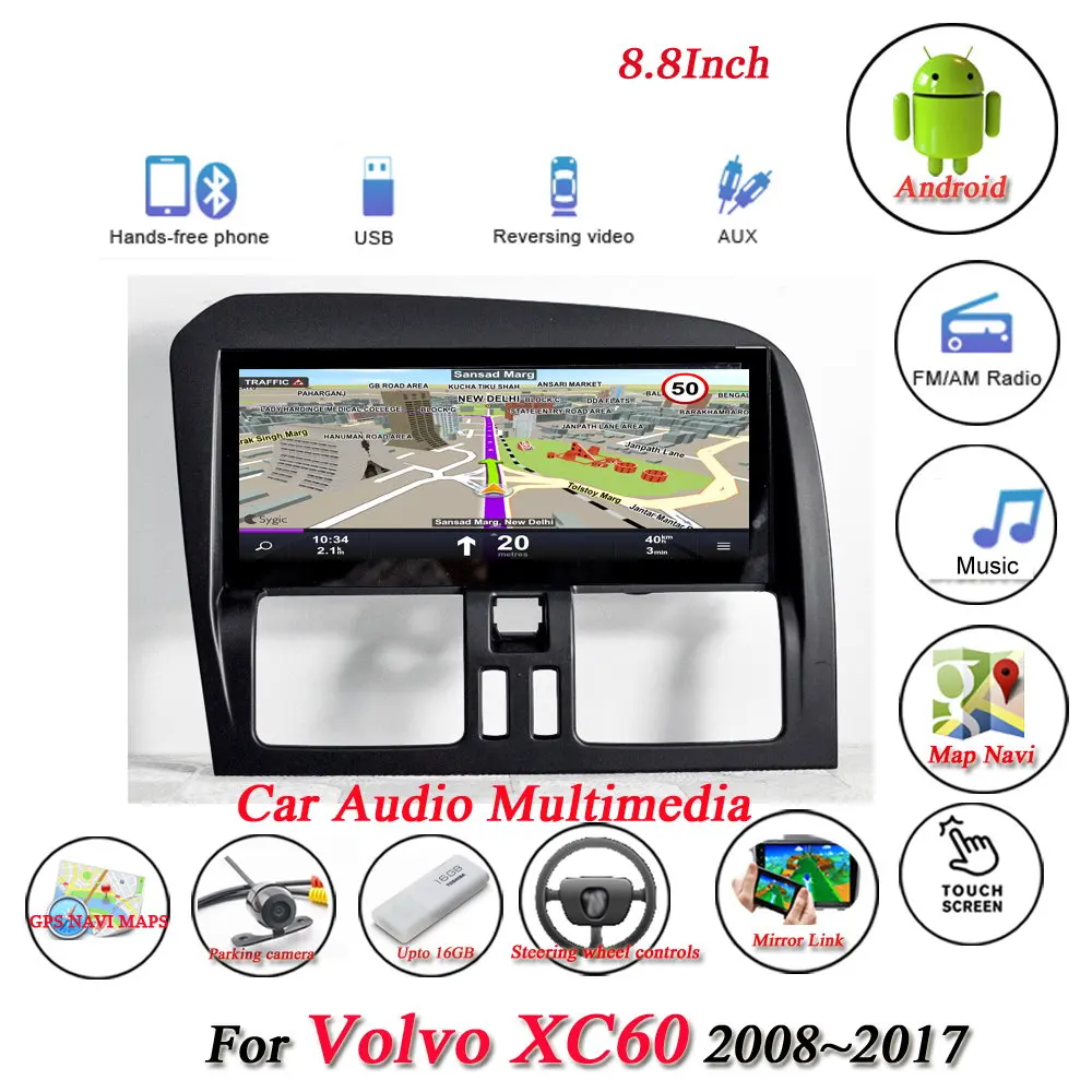Car Android Multimedia Player For Volvo XC60 2008-2014 2015 2016 2017 Stereo Radio GPS Navigation System HD Screen Display TV
Car Android Multimedia Player For Volvo XC60 2008-2014 2015 2016 2017 Stereo Radio GPS Navigation System HD Screen Display TV