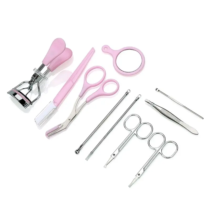 Eyelash Curler Set Clip Eyebrow Pliers Scissors Pink Mirror Ladies Lash Nature Curl Cosmetic Home Beauty Salon Makeup Tool K3NE
Eyelash Curler Set Clip Eyebrow Pliers Scissors Pink Mirror Ladies Lash Nature Curl Cosmetic Home Beauty Salon Makeup Tool K3NE