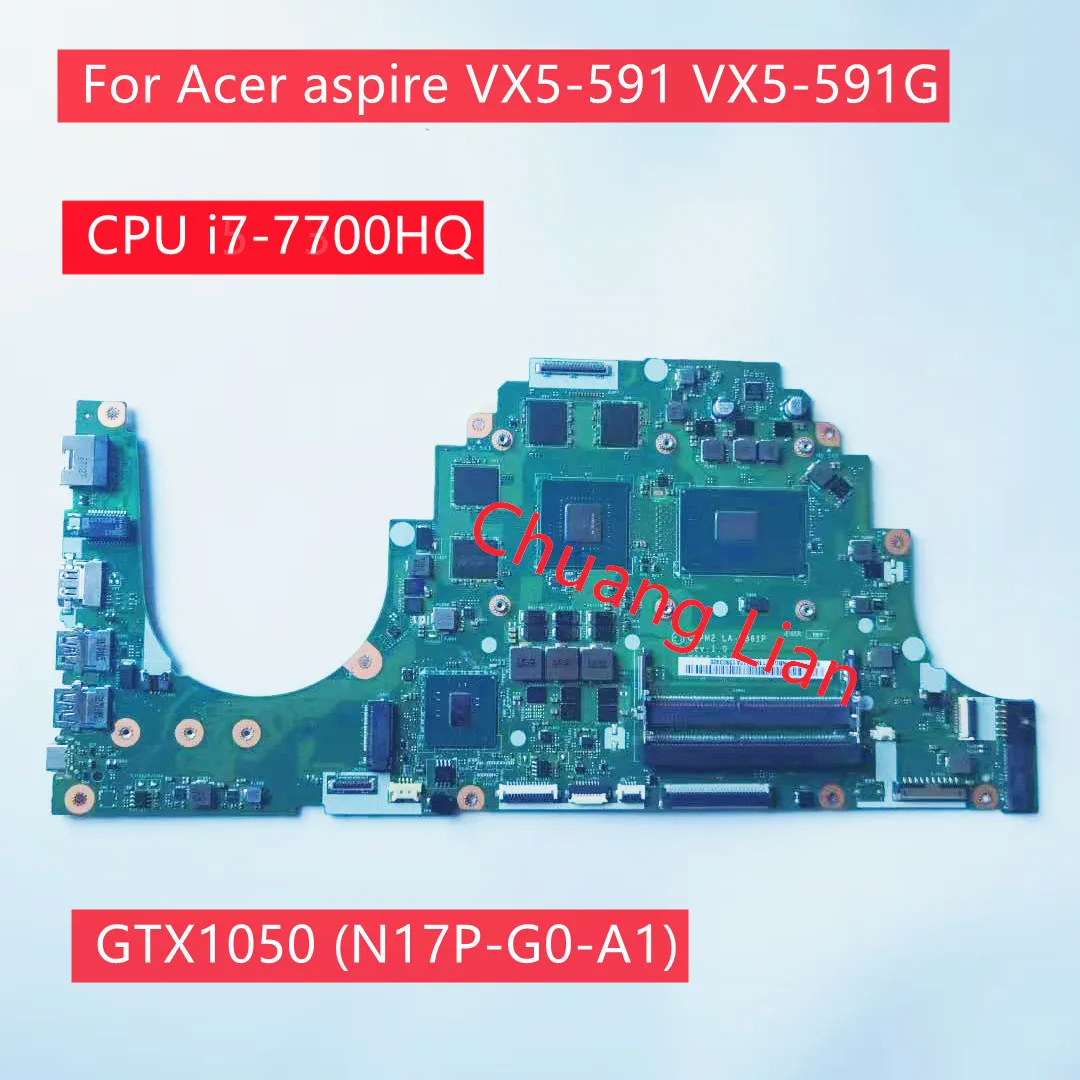 LA-E361P для Acer aspire VX5-591 VX5-591G материнская плата портативного компьютера с Процессор