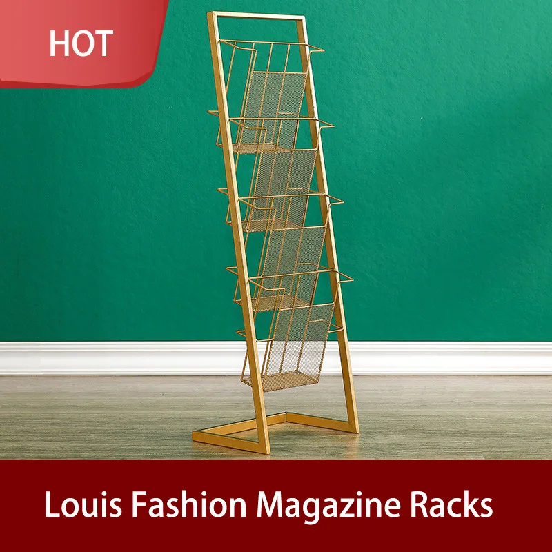 Модные книжные шкафы Louis, стеллажи для журналов, напольные, для хранения брошюр, стеллаж, простая газетная стойка, металлическая
Модные книжные шкафы Louis, стеллажи для журналов, напольные, для хранения брошюр, стеллаж, простая газетная стойка, металлическая