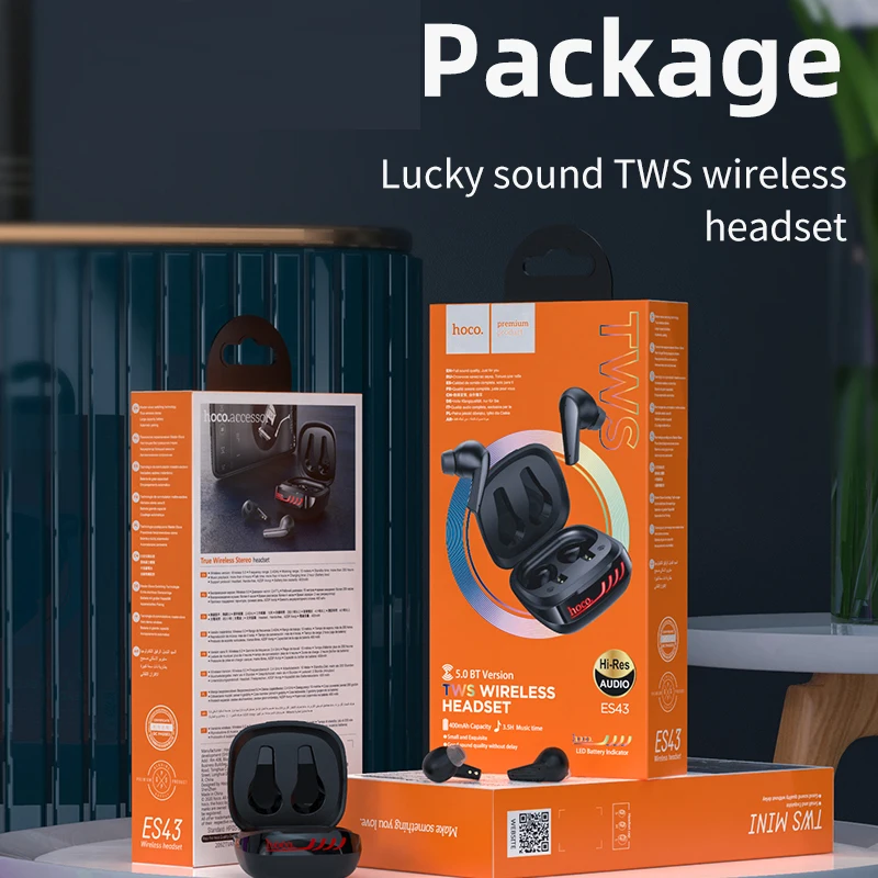 HOCO New TWS Wireless Bluetooth Earphone 5.0 Intelligent Touch Control Wireless TWS Earphones 3D Stereo Gaming Sport Headset
HOCO New TWS Wireless Bluetooth Earphone 5.0 Intelligent Touch Control Wireless TWS Earphones 3D Stereo Gaming Sport Headset