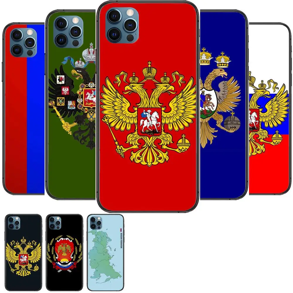 

Russian national emblem flag Phone Cases For iphone 12 Pro Max case 11Pro Max 8PLUS 7PLUS 6S iphone XR X XS mini mobile cell fu