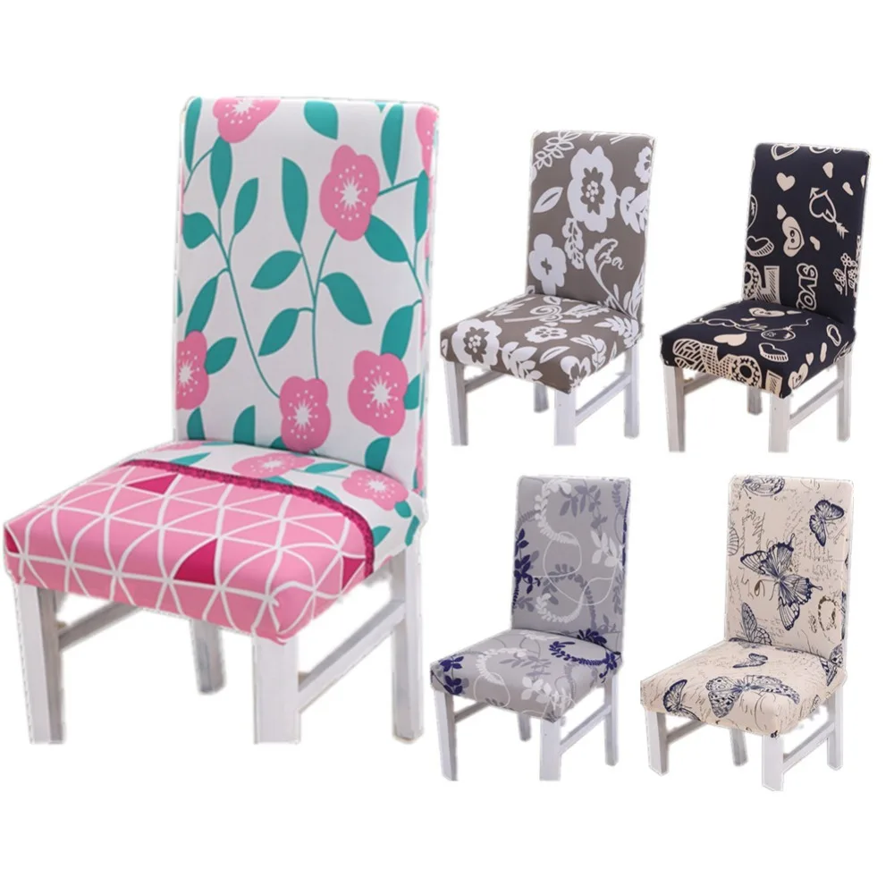 Weddings Printing Dining Chair Cover Spandex Elastic Stretch Chair Protector Slipcover Removable Dustproof Decorative Seat Case
Weddings Printing Dining Chair Cover Spandex Elastic Stretch Chair Protector Slipcover Removable Dustproof Decorative Seat Case