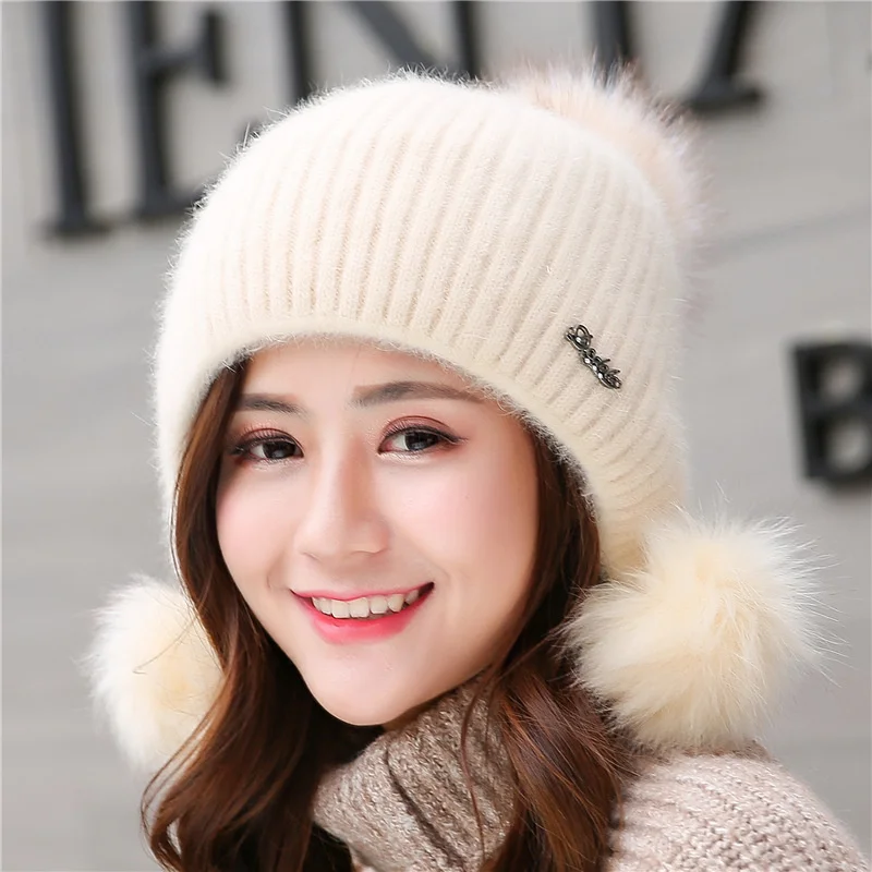 Hat girl autumn and winter Plush thickened warm hat lovely student ear cap rabbit hair knitting wool hat girl
Hat girl autumn and winter Plush thickened warm hat lovely student ear cap rabbit hair knitting wool hat girl