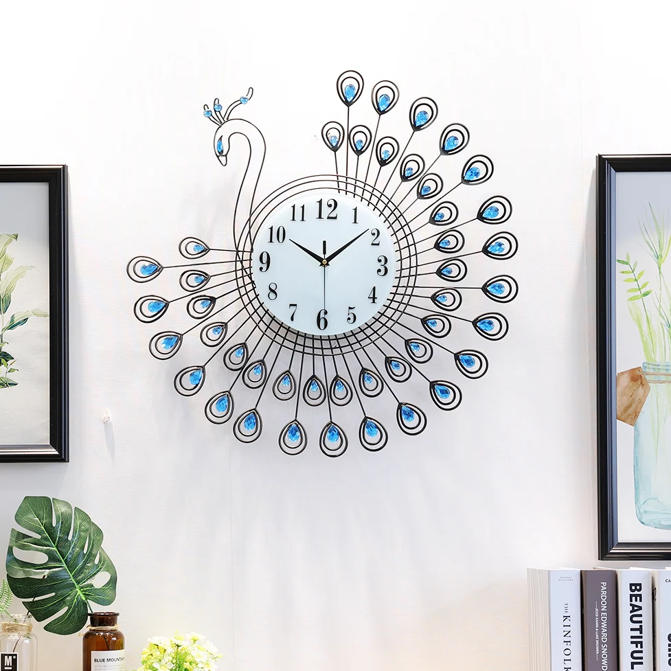 European style peacock living room personality creative fashion clock home silent art luminous quartz clock pocket watch LB91209
European style peacock living room personality creative fashion clock home silent art luminous quartz clock pocket watch LB91209