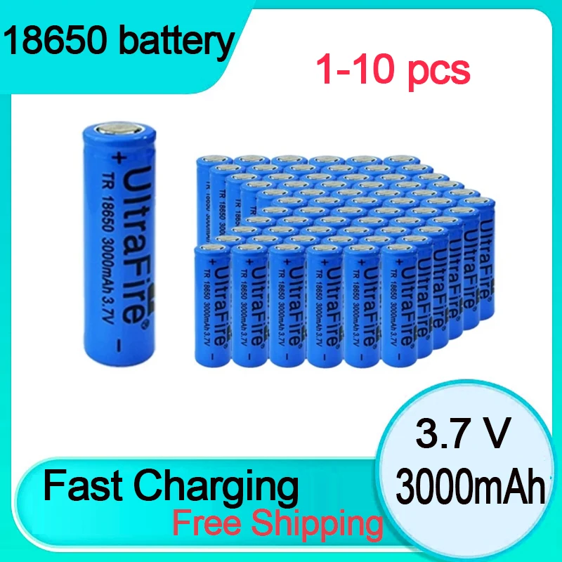 3000mah 18650 3.7V Rechargeable Power Battery Lithium Ion Flashlight Night Light Small Electronic Tool Toy
3000mah 18650 3.7V Rechargeable Power Battery Lithium Ion Flashlight Night Light Small Electronic Tool Toy