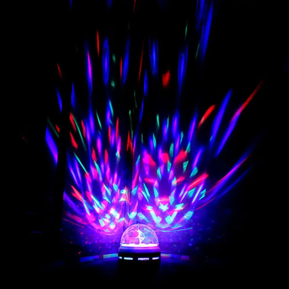 New E27 3W Colorful RGB LED Auto Rotating Magic Projector Stage Disco Crystal LED Bulb Lamp Light For Holiday Party Bar KTV
New E27 3W Colorful RGB LED Auto Rotating Magic Projector Stage Disco Crystal LED Bulb Lamp Light For Holiday Party Bar KTV
