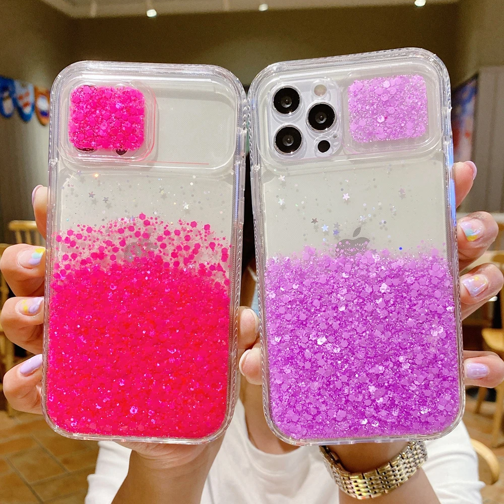 Dual Layer Shockproof Candy Color Sequins Phone Case for iPhone 11 12 13 Pro 7 8 Plus XR XS Max X Slide Lens Protection Cover
Dual Layer Shockproof Candy Color Sequins Phone Case for iPhone 11 12 13 Pro 7 8 Plus XR XS Max X Slide Lens Protection Cover