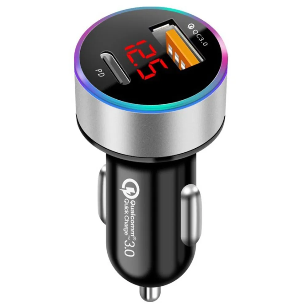 QC3.0 Dual USB Car Charger LCD Display Cigarette Lighter Power Socket USB Fast Charger Adapter Upgraded
QC3.0 Dual USB Car Charger LCD Display Cigarette Lighter Power Socket USB Fast Charger Adapter Upgraded