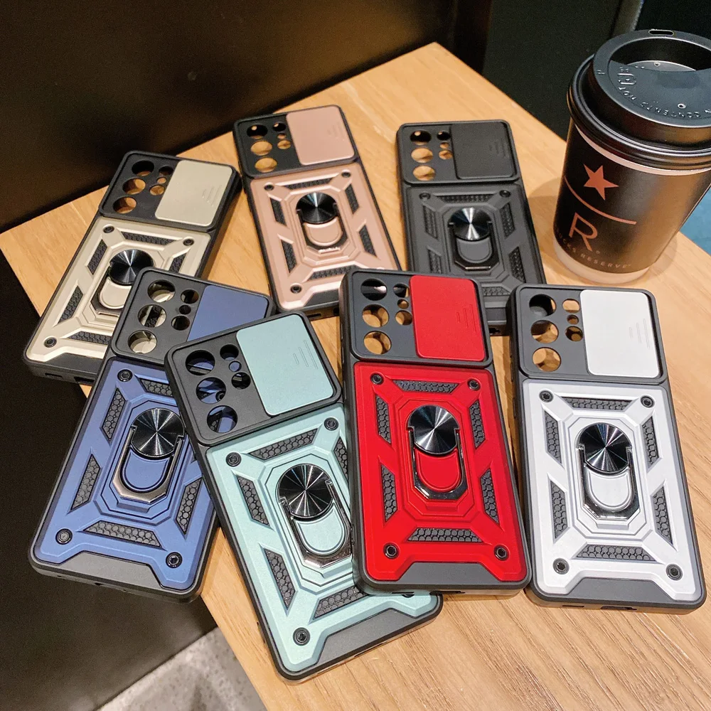 Bumper shockproof Phone Case For Samsung A71 A10S 20S S20 Ultra S21 Plus S21 A12 A52 A72 4G 5G Armor Magnetic Ring Stand Cover
Bumper shockproof Phone Case For Samsung A71 A10S 20S S20 Ultra S21 Plus S21 A12 A52 A72 4G 5G Armor Magnetic Ring Stand Cover
