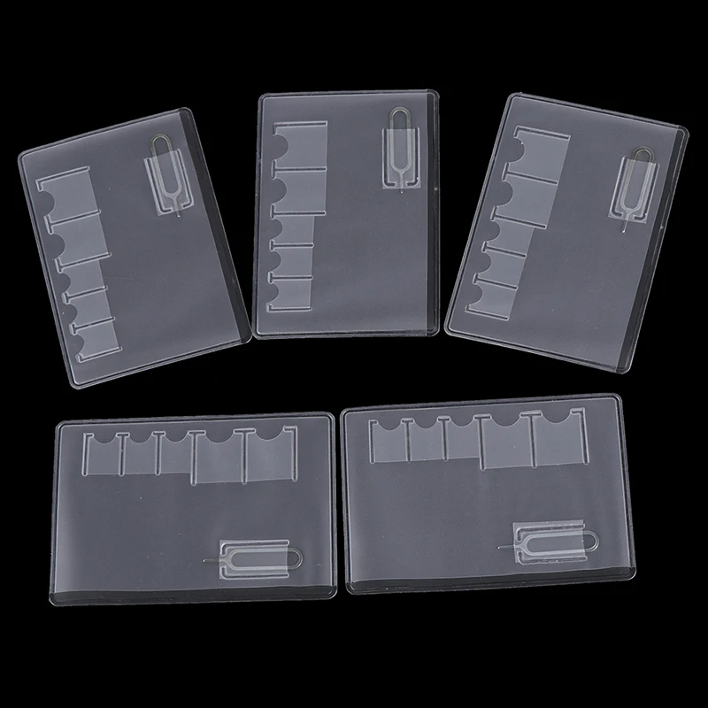 5 Pcs 6 Sim Card Storage Case Box Bag Easy Carry Clear Protector Portable For Sim Memory Card Transparency Universal
5 Pcs 6 Sim Card Storage Case Box Bag Easy Carry Clear Protector Portable For Sim Memory Card Transparency Universal