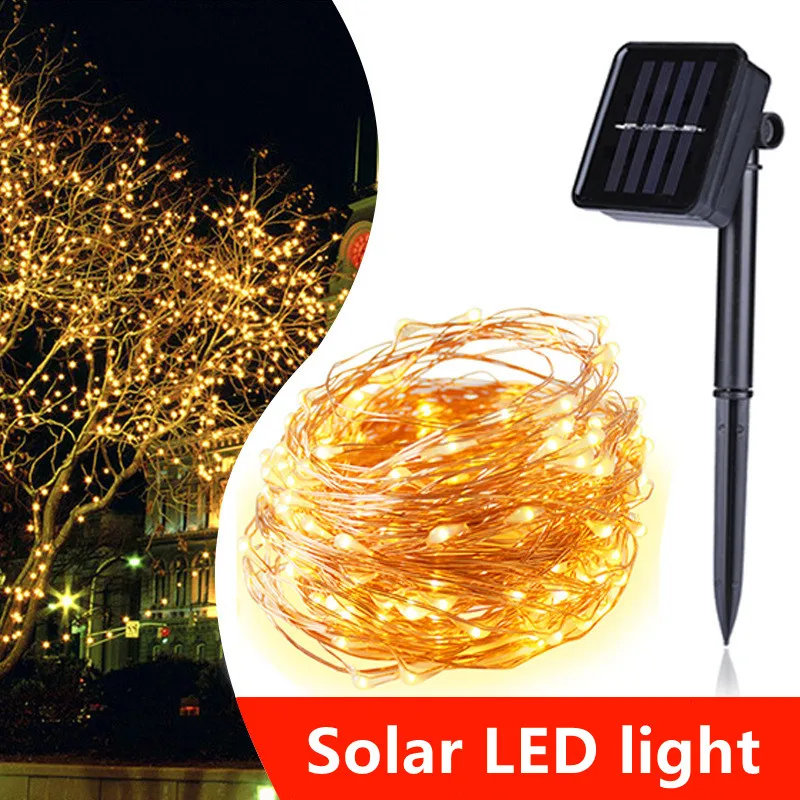 LED Lights Solar Copper Wire String Lights Outdoor Waterproof Courtyard Christmas Decorations And Plug Lights Decoration
LED Lights Solar Copper Wire String Lights Outdoor Waterproof Courtyard Christmas Decorations And Plug Lights Decoration