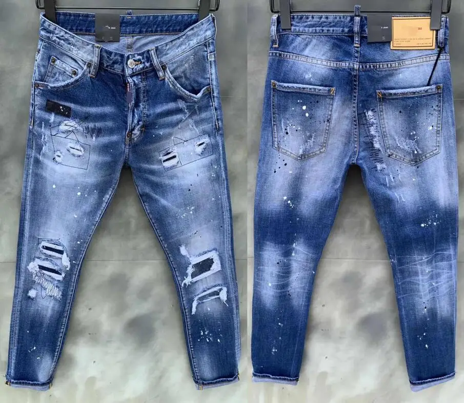 NEW Men Jeans Ripped for Men Skinny DSQ D2 Jeans Pants Men Jeans Zipper Outwear Man Pants 1 order
NEW Men Jeans Ripped for Men Skinny DSQ D2 Jeans Pants Men Jeans Zipper Outwear Man Pants 1 order