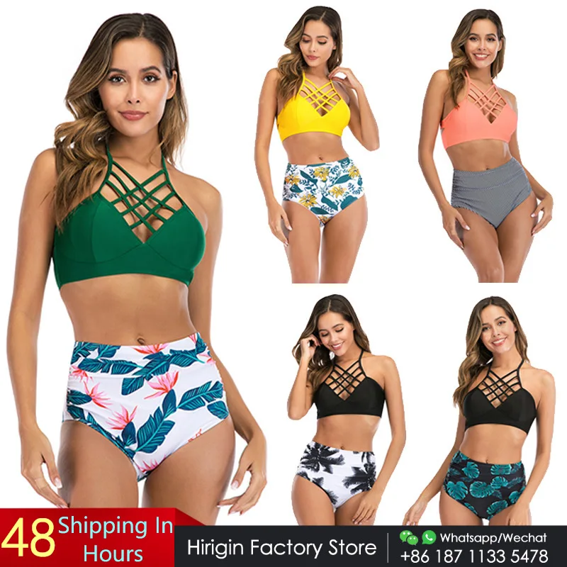 Hirigin Sexy Plus Size Women Bikini Set Sexy High Waist Swimming Suit 2020 Push Up Padded Swimwear Cross Bandage Bathing Suit
Hirigin Sexy Plus Size Women Bikini Set Sexy High Waist Swimming Suit 2020 Push Up Padded Swimwear Cross Bandage Bathing Suit