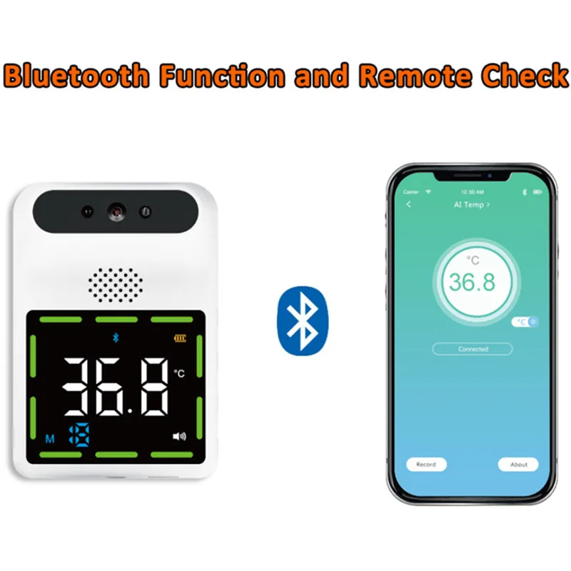 Outdoor -20 Body Forehead Infrared Thermometer Voice Broadcast Digital LCD Display Non Contact IR Thermometers Wall Mounted
Outdoor -20 Body Forehead Infrared Thermometer Voice Broadcast Digital LCD Display Non Contact IR Thermometers Wall Mounted