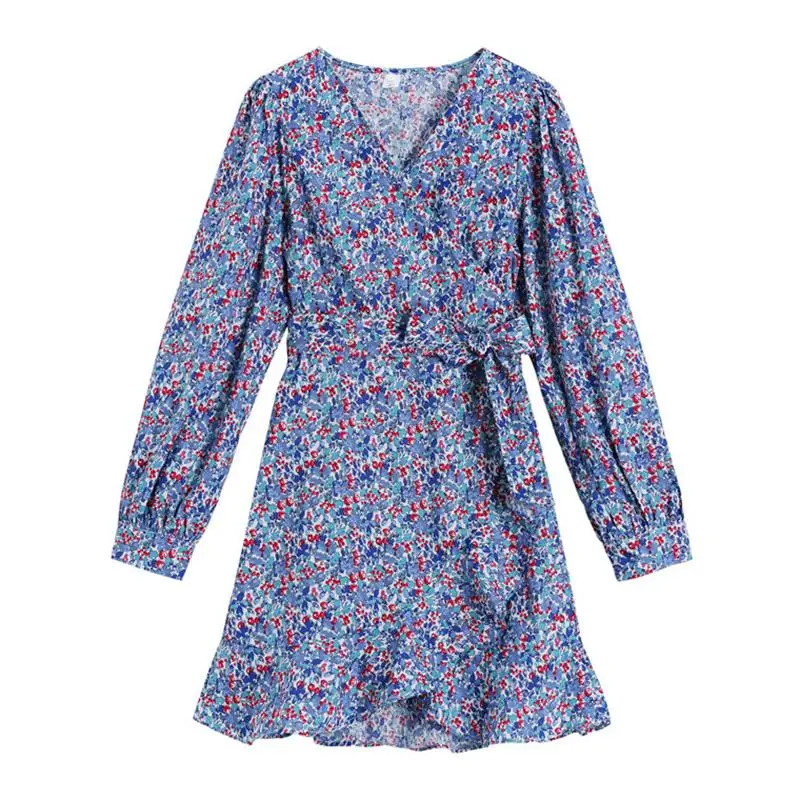 Print Floral Dress Women Long Sleeve Korean Elegant V Neck Chiffon Dresses Boho Beach Mini Dress Female 2021 Spring New Arrival
Print Floral Dress Women Long Sleeve Korean Elegant V Neck Chiffon Dresses Boho Beach Mini Dress Female 2021 Spring New Arrival